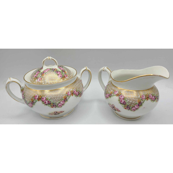 Vintage MZ Austria Sugar and Creamer - Picture 6 of 15